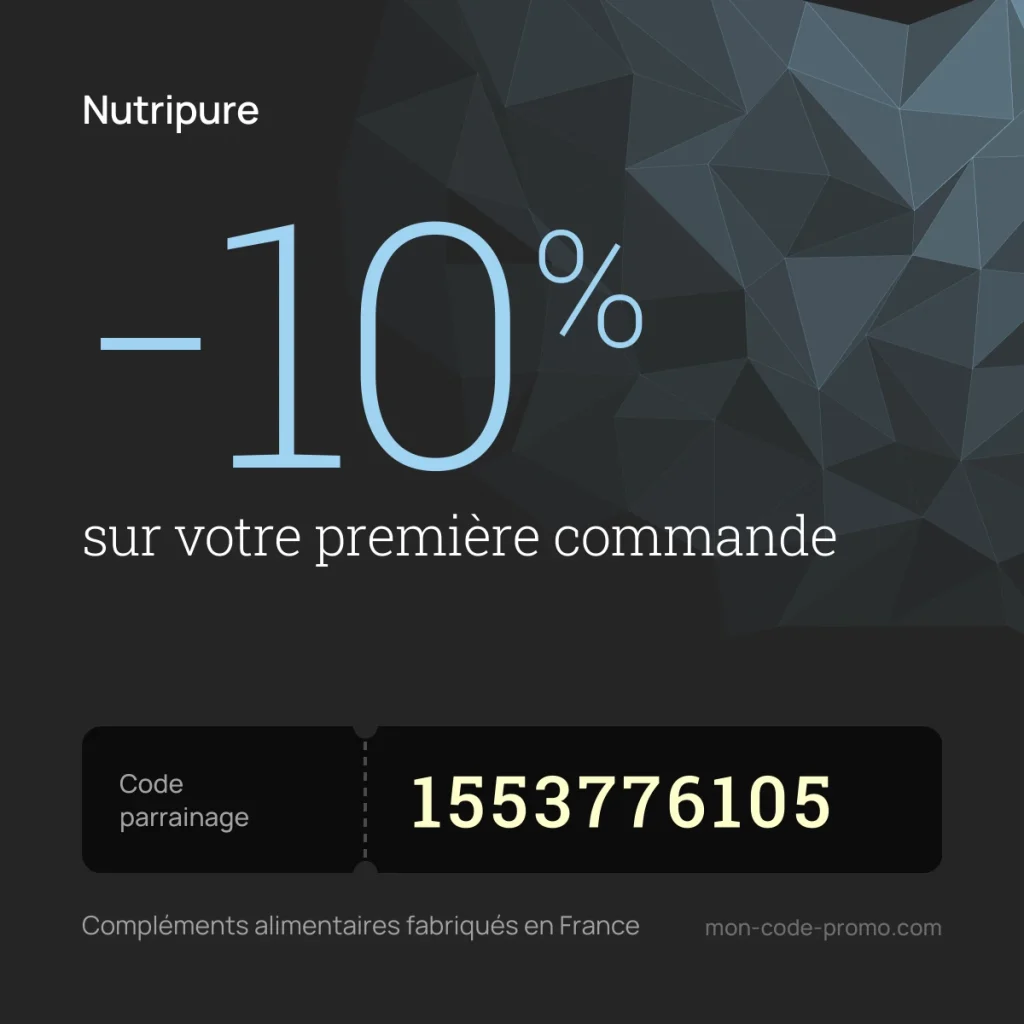Code promo Nutripure : -10% sur la première commande avec le code parrainage 1553776105